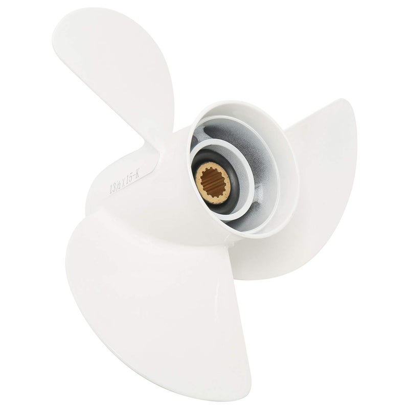 NovelBee 13 1/2x15-K Aluminum Alloy Propeller for Yamaha 60HP 70HP 75HP 80HP 85HP 90HP 115HP 130HP Outboard Motor 6E5-45947-00 - Image 4